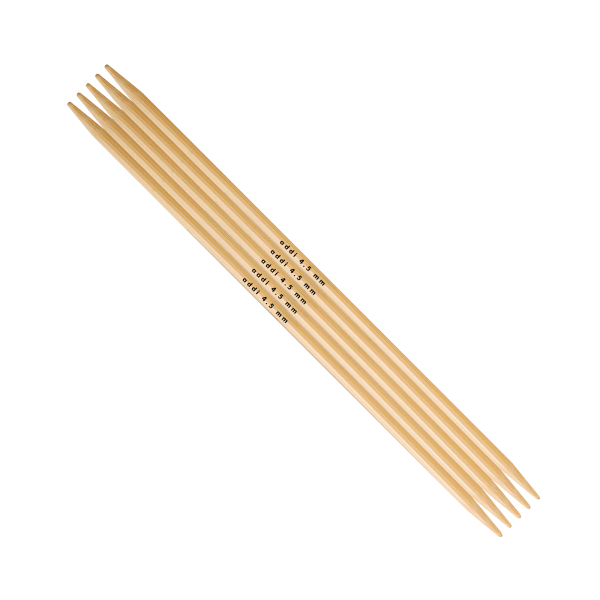 Addi Stricknadel (Strumpfstricknadel 15 cm) aus Bambus